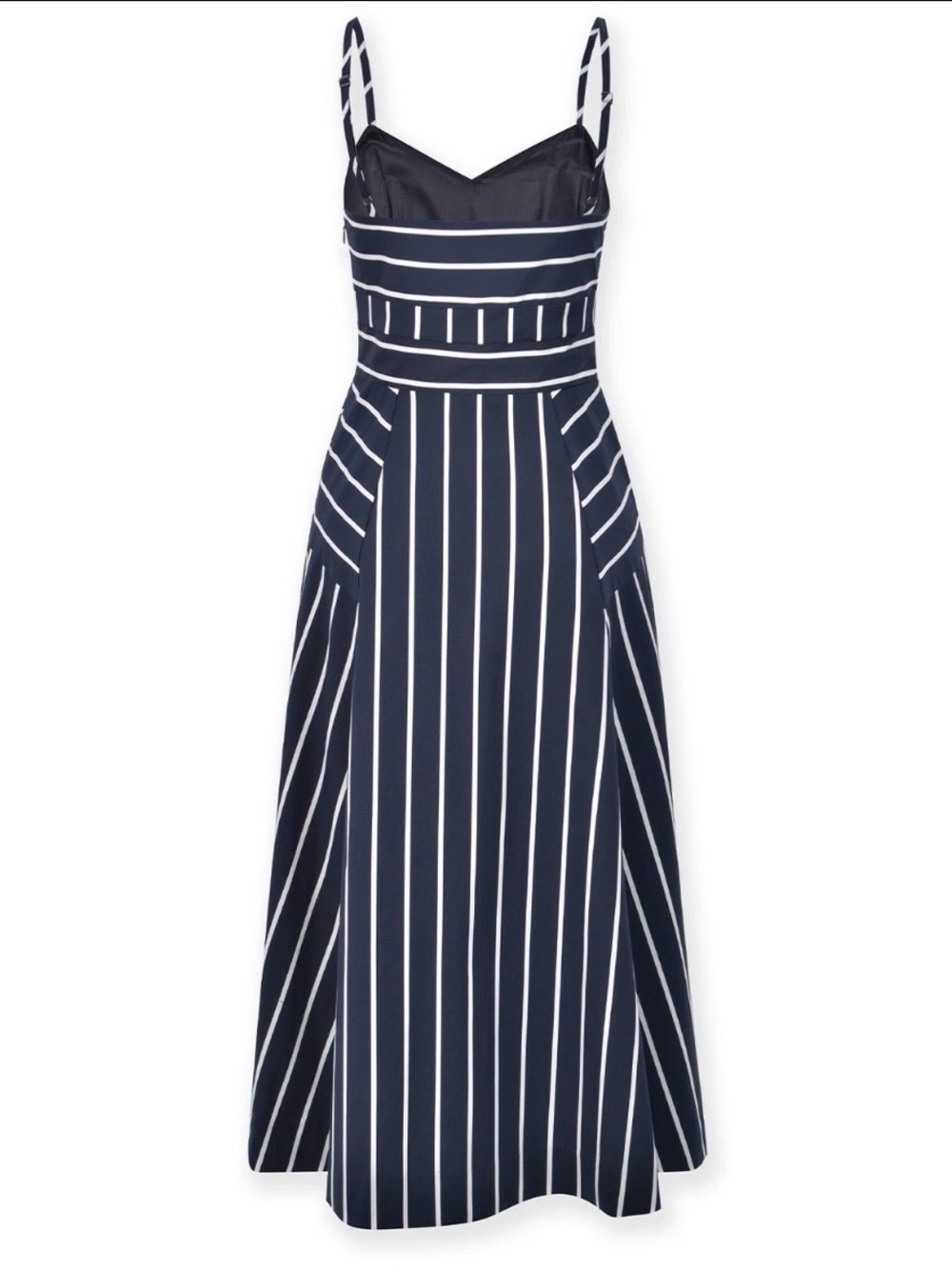 VERONICA BEARD Blige Striped Midi Dress in Blue White Women’s Size 4 NWT - Picture 10 of 11